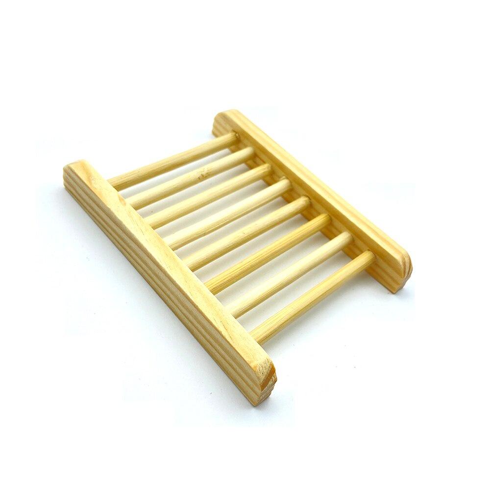 Natural Eco Bamboo Soap Dish Wooden Soap Tray Holder Storage Soap Rack Plate Box Container for Bath Shower Plate Bathroom
