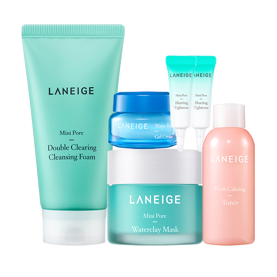 Bộ Làm Sạch Và Se Khít Lỗ Chân Lông Cho Da Nhờn Dầu Laneige Mini Pore