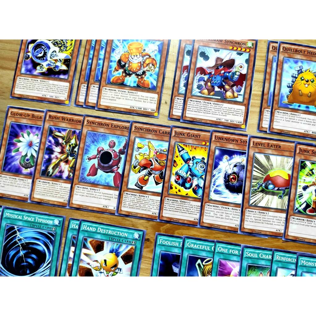 Bài Yugioh ️️ Thẻ bài Yugioh Yusei Fudo Synchro deck 54 lá