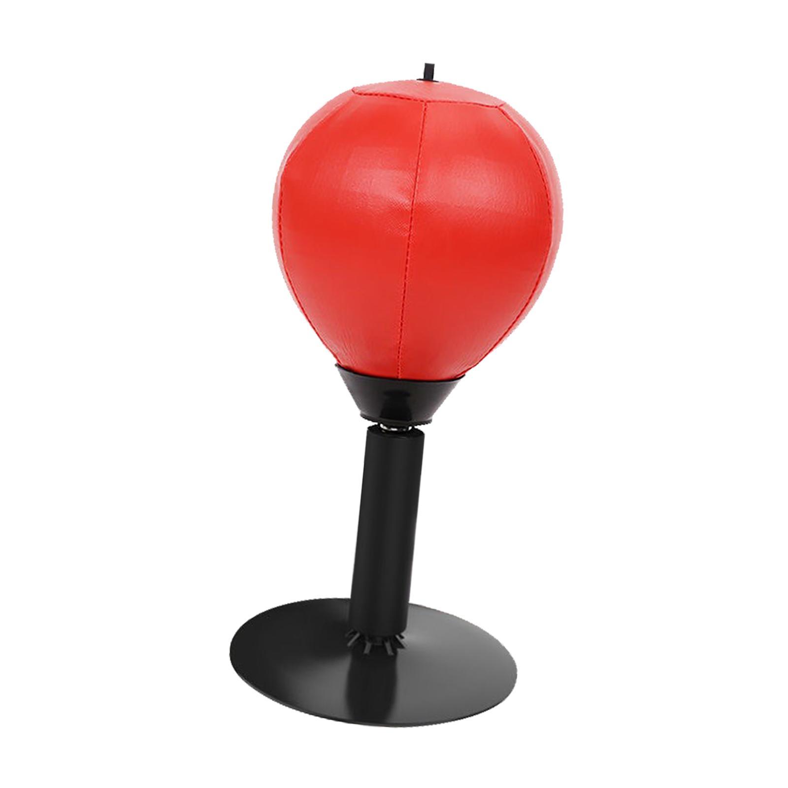 Punching Bag Speed Ball Desktop Boxing Ball for Exercise Red