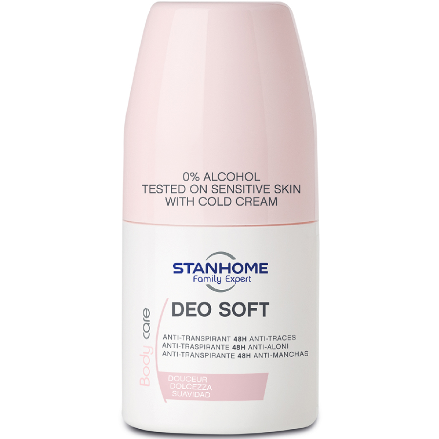 Lăn khử mùi không cồn cho da nhạy cảm Stanhome Deo Soft 50ml