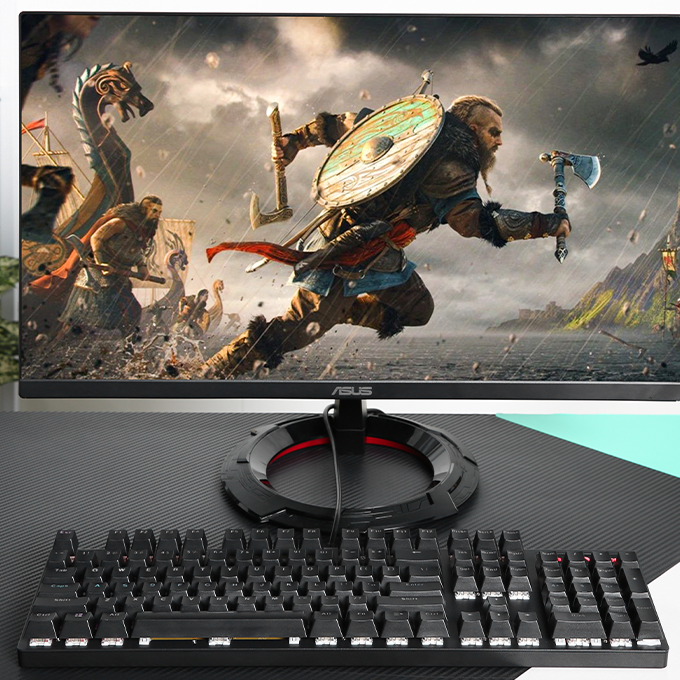 Bàn Phím Cơ Có Dây Gaming Rapoo V500 Pro Rainbow Backit Đen - Hàng Chính Hãng