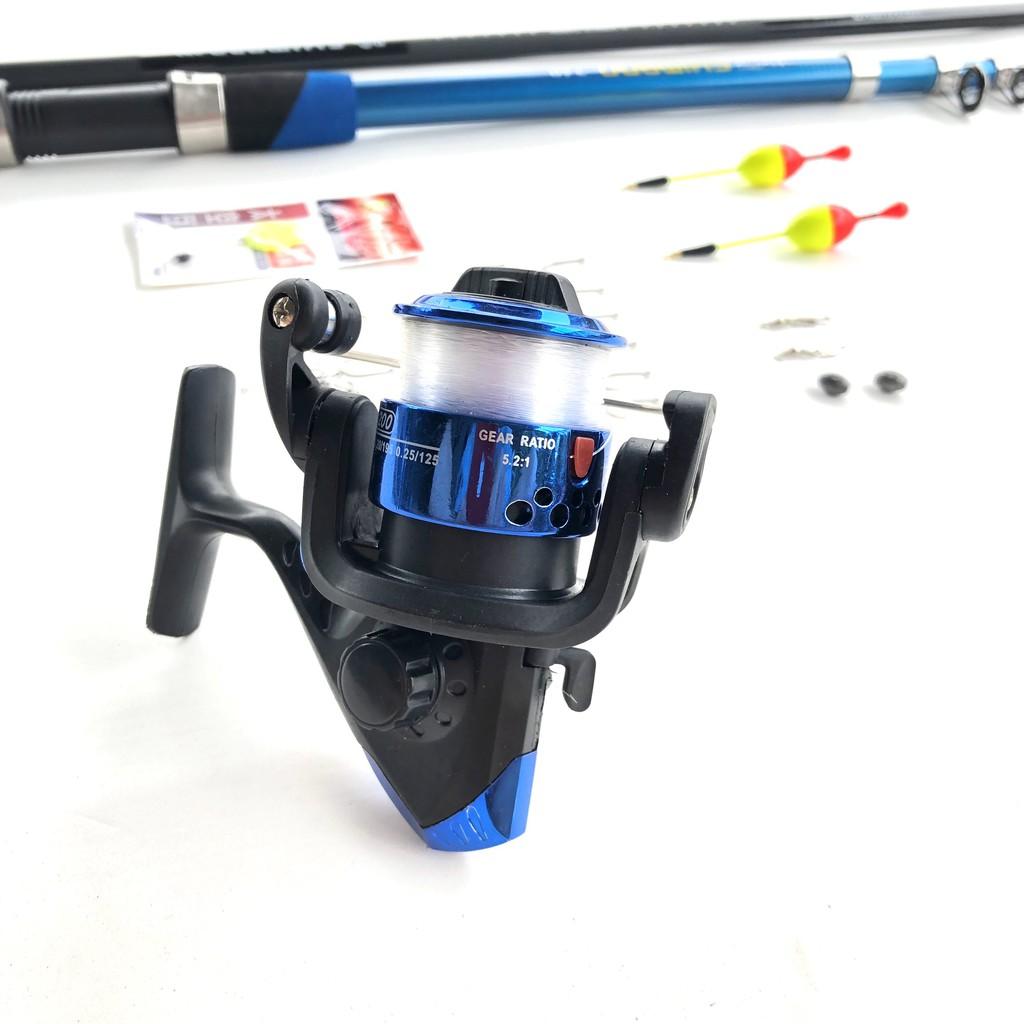 Bộ cần câu máy shimano rút gọn , kèm phụ kiện , đặc biệt tặng 1 cần tay shimano 2m7 - - Top1VN