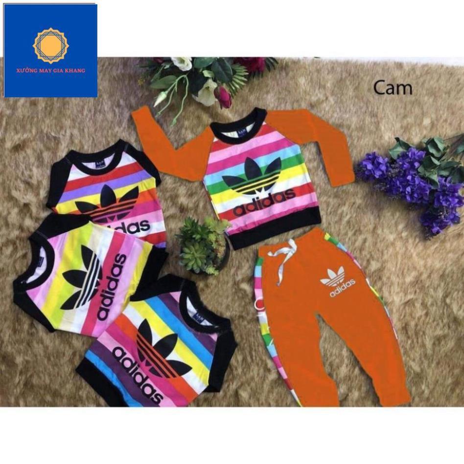 Đồ bộ quần áo dài tay bé trai, bé gái, chất thun cotton mềm mịn, thoải mái - Xưởng may . Gia Khang
