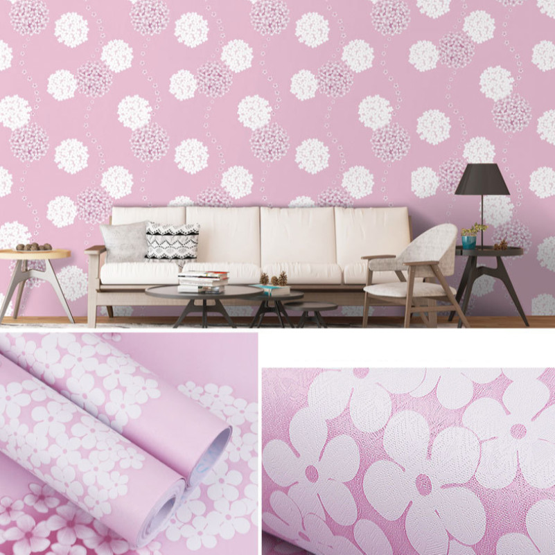 Cuộn 5m Decal Giấy Dán Tường Chùm hoa hồng (5m dài x 0.45m rộng