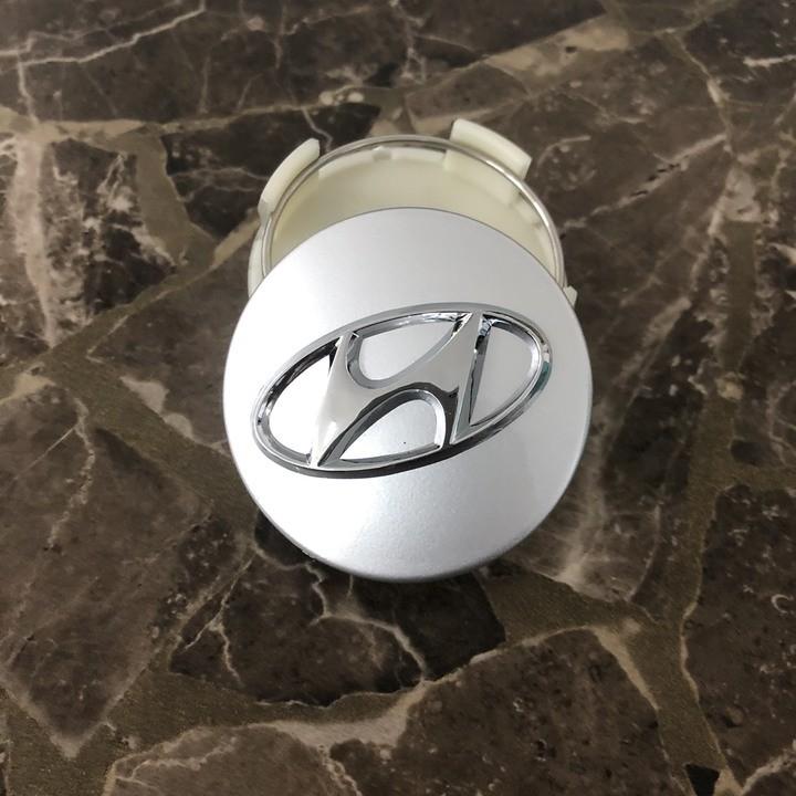 Logo chụp mâm, ốp lazang bánh xe ô tô Hyundai HY-60 - Kích thước 60mm