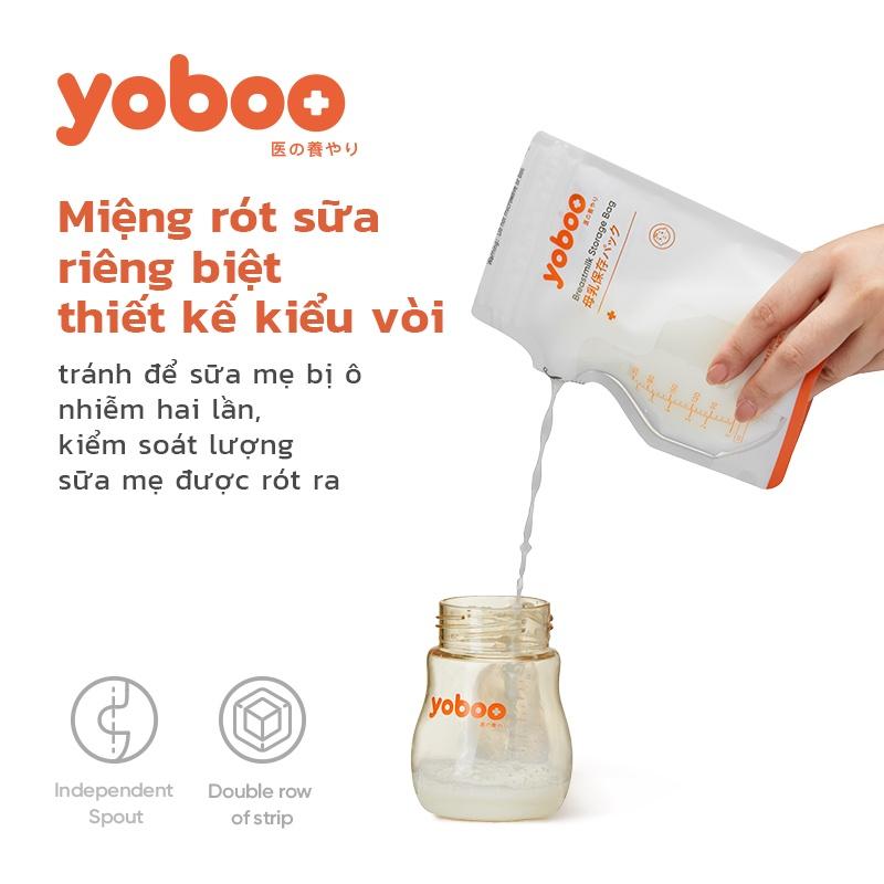 Combo 3 Hộp Túi Trữ Sữa Mẹ Có Vòi Rót 200ml yoboo ( 90 Túi)