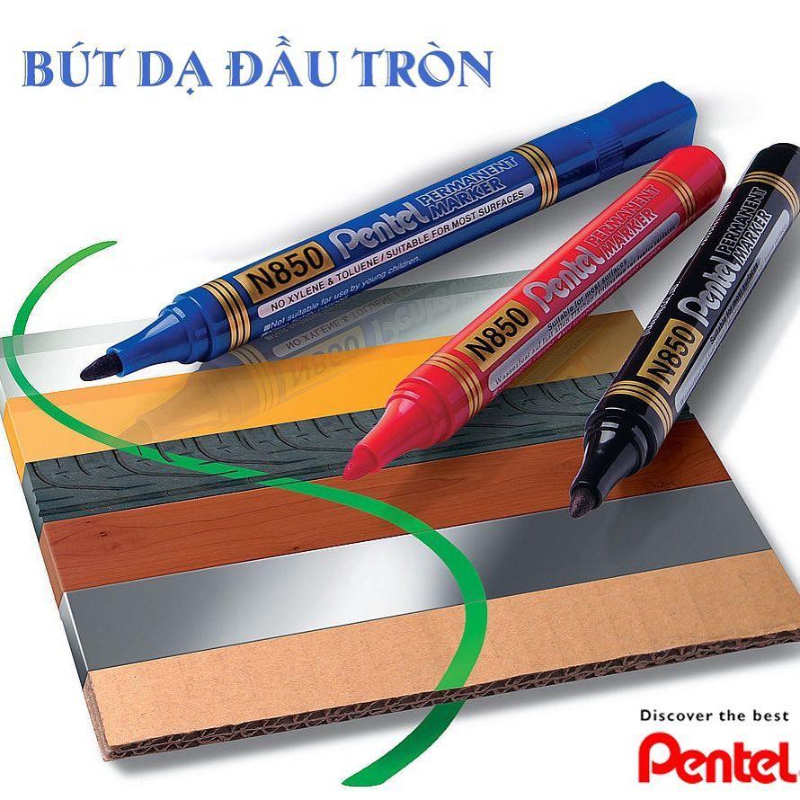 Bút Dạ Dầu Pentel N850 | Mực Nhanh Khô Không Nhòe Khi Thấm Nước | Viết Được Trên Nhiều Chất Liệu | Permanent Marker