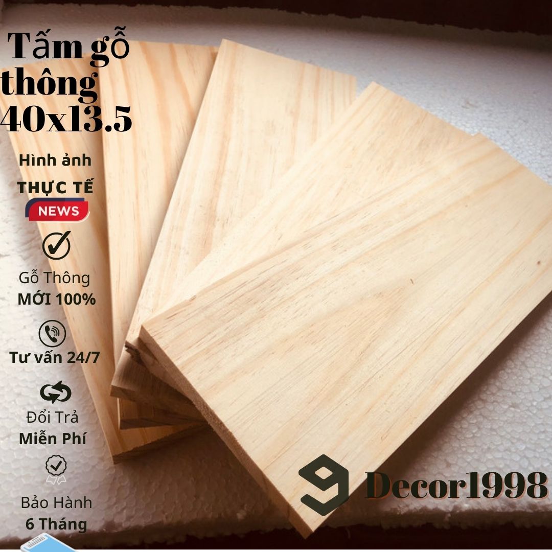 COMBO 5 TẤM GỖ THÔNG MỚI