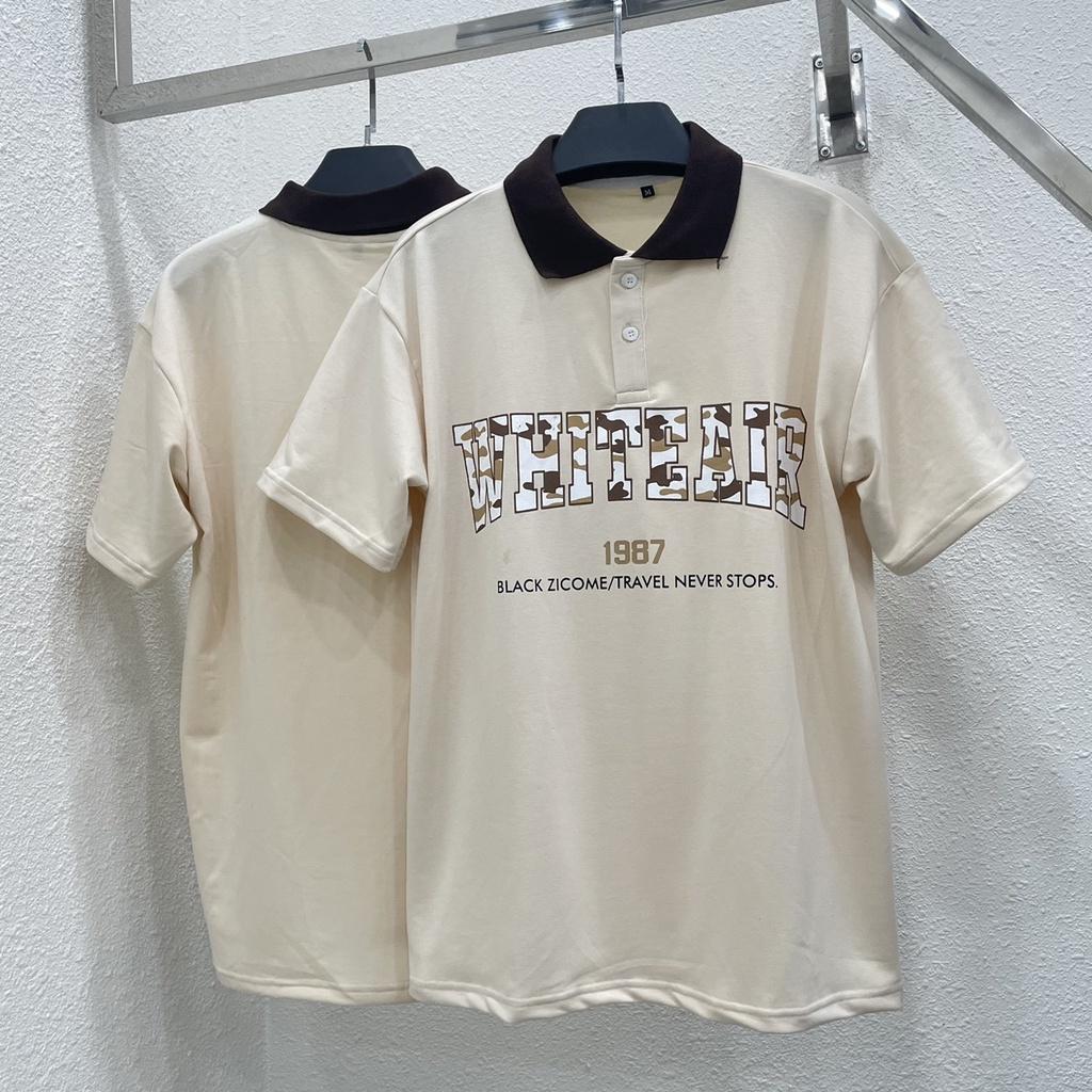 Áo Thun Polo Camo Unisex Nam Nữ Tay Lỡ Form Rộng