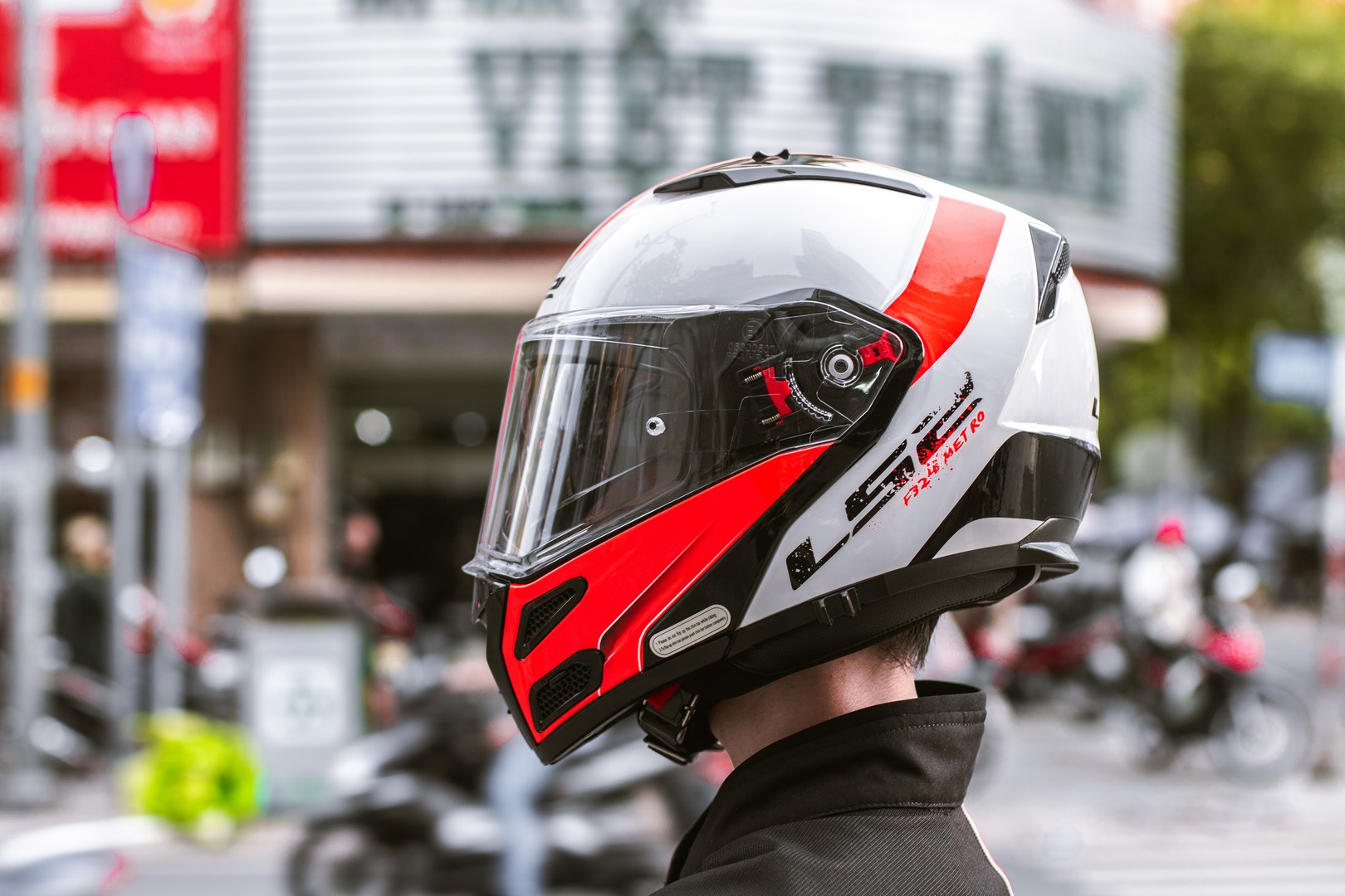 Mũ Bảo Hiểm Fullface Lật Hàm LS2 FF324 Metro