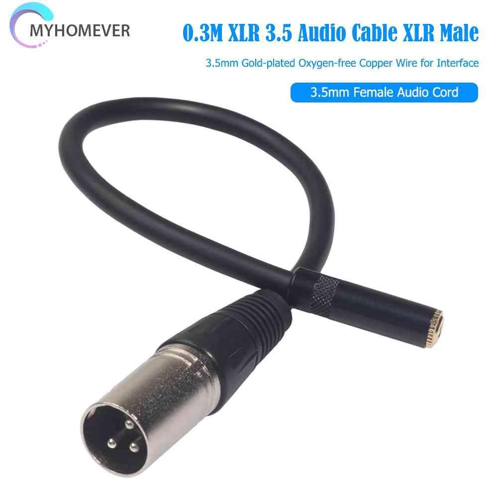 Cáp ChuyểN ĐổI Âm Thanh 0.3m XLR 3.5 XLR Sang 3.5mm