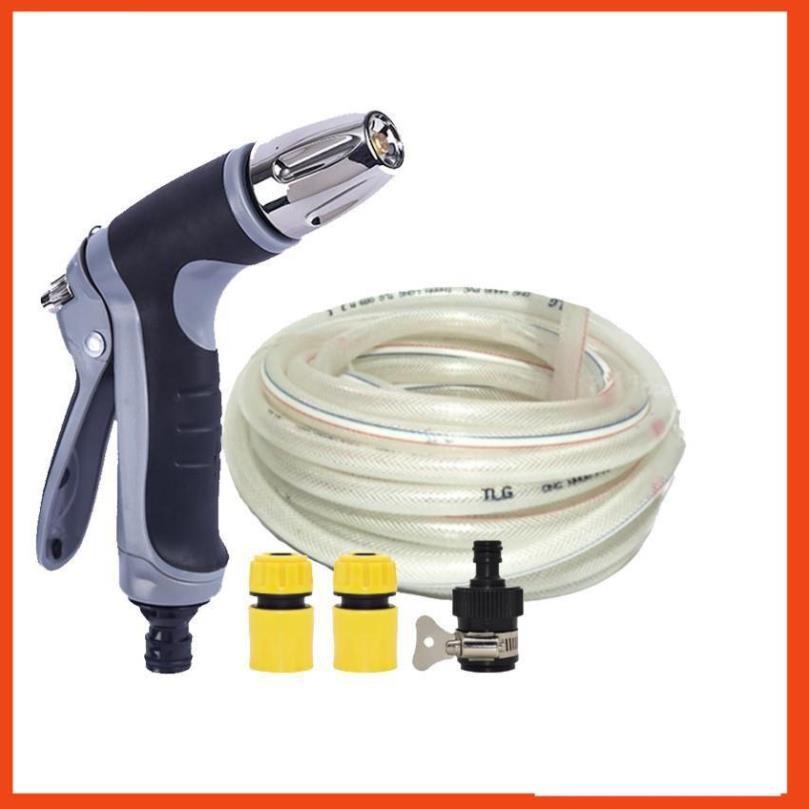 Bộ dây và vòi xịt rửa xe tưới cây tăng áp 3-5m 206817