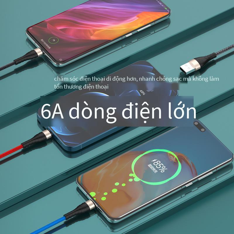 Dòng sạc nhanh ba trong một cho điện thoại di động ba chức năng một điểm thuận lợi nhất phù hợp với dòng dữ liệu một đến ba của Apple Android