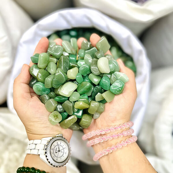 Đá Thạch anh xanh Aventurine trang trí nhà cửa, rải nền nhà 1kg
