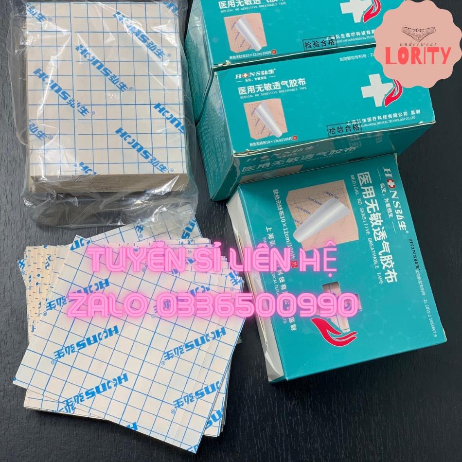 Miếng Dán Ngực, Keo Dán Ngực Tomboy , Keo Y Tế Miếng Cắt Sẵn 10cmx12cm Lority