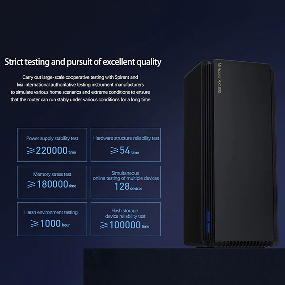 Bộ Định Tuyến Phát sóng wifi Xiaomi Router AX1800 hỗ trợ mesh, Wifi 6, Gigabit 2.4g 5ghz, RAM 256MB - Hàng Nhập Khẩu