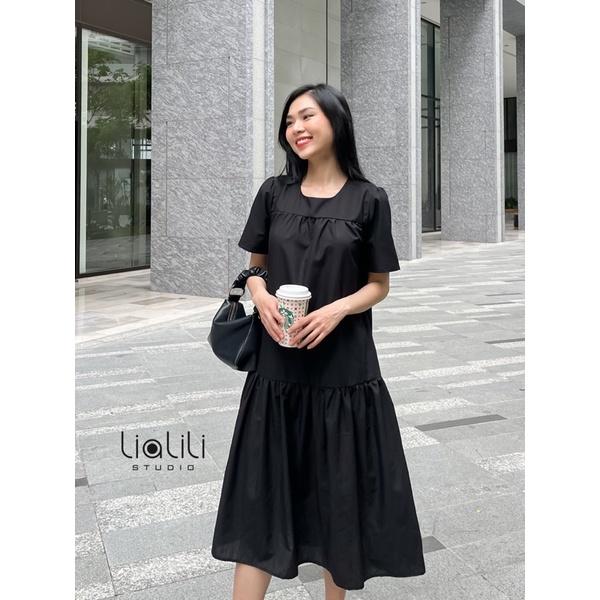 Đầm kate cao cấp trơn,chất mát,ko nhăn-Thiết kế từ