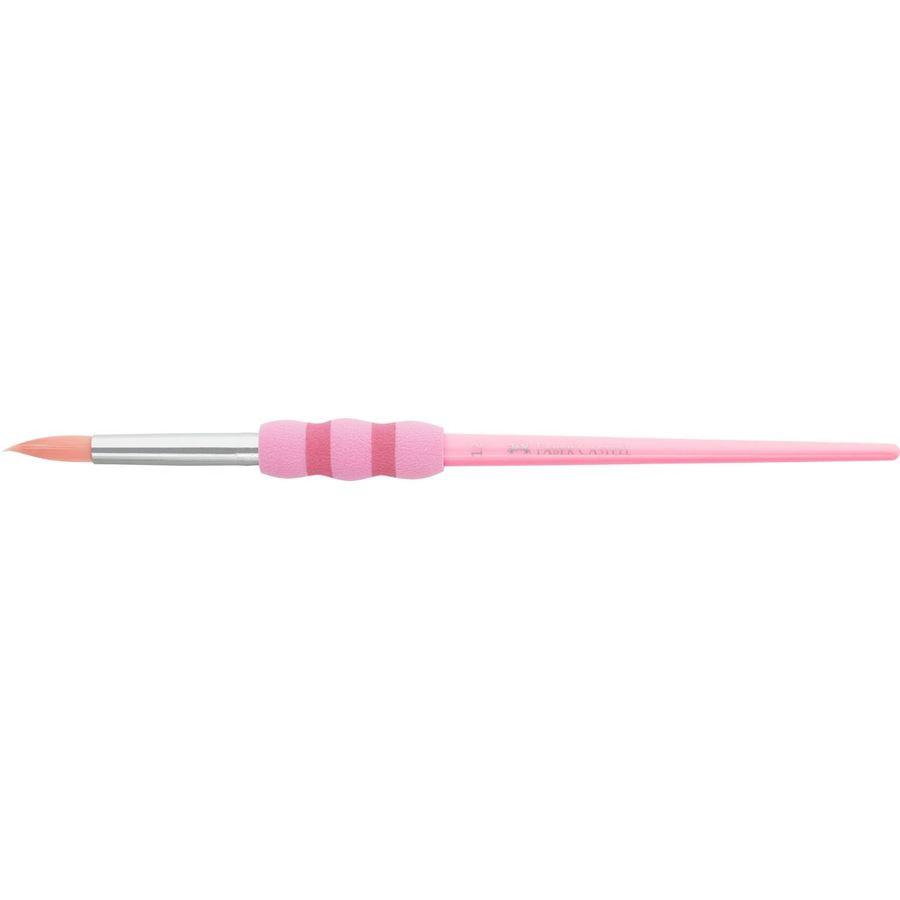 Bộ 4 Cọ Vẽ Grip Màu Pastel - Faber-Castell 481620