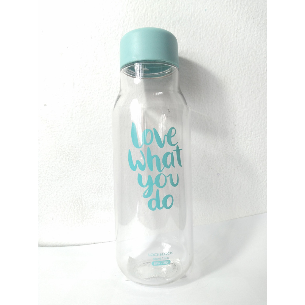 Bình Đựng Nước Hoa Quả Detox Lock&amp;Lock Milky 500ml HAP654, Hàng chính hãng, nhựa PET, gọn nhẹ, không chứa BPA - JoyMall