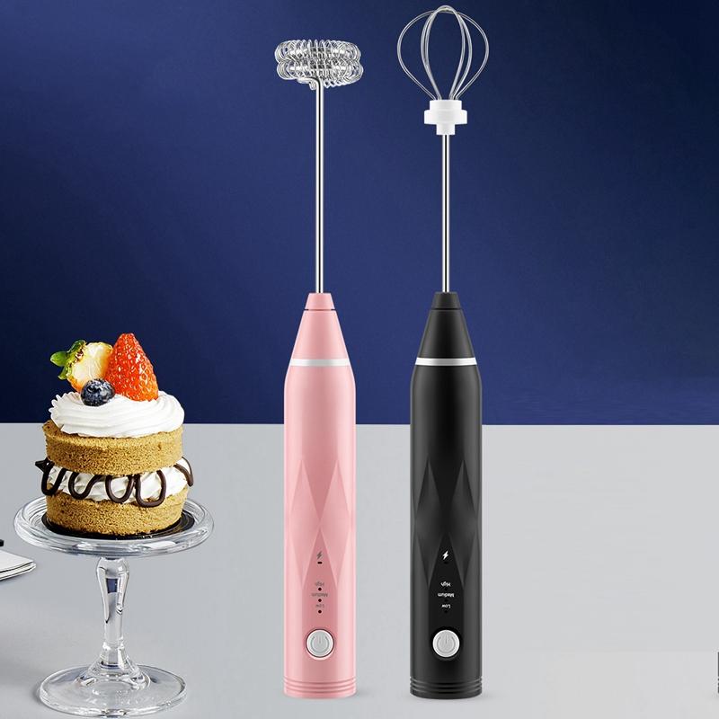 Cà Phê Sữa Frother Cầm Tay, USB Sạc 3 Tốc Độ Điện Bọt Sữa Máy Làm Máy Xay Sinh Tố Trộn Cho Cà Phê, Đánh Trứng