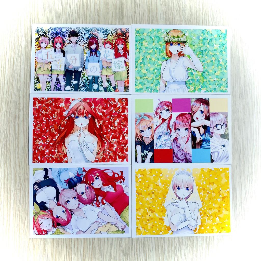 Bộ 20 tấm postcard anime Nhà Có 5 Nàng Dâu – Go Tobun No Hanayome