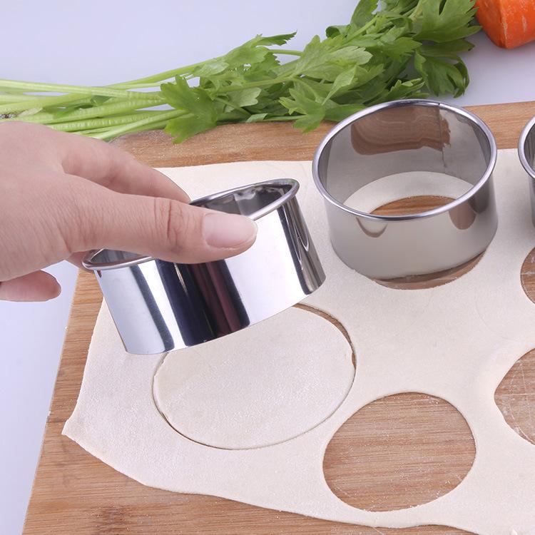 Set Khuôn Cắt Vỏ Bánh Bao ANAEAT Hình Tròn Bằng Thép Không Gỉ