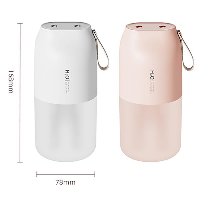 300Ml Máy Tạo Độ Ẩm Không Khí, Đôi Xịt H2O Xông Phòng Xông Tinh Tinh Dầu Khuếch Tán Tinh Dầu Phun Sương Tạo Cho Gia Đình