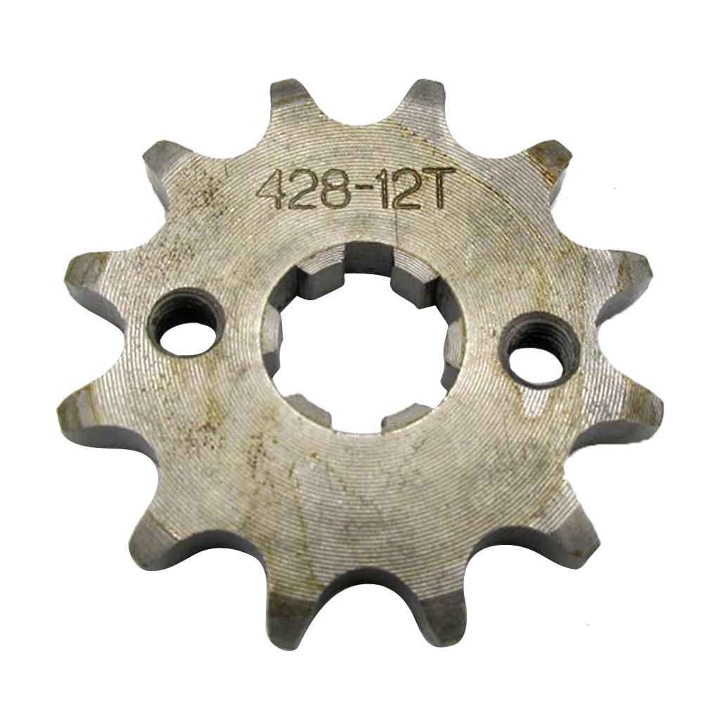 12T 428 Chain/Pitch Front Sprocket Cog Pit/Trail/Dirt bike ATV Quad 17mm