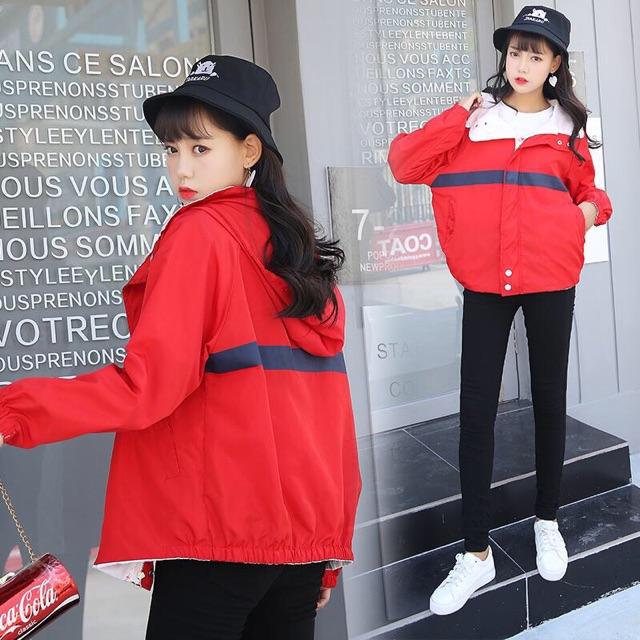 ÁO KHOÁC GIÓ NỮ FORM RỘNG CÁ TINH