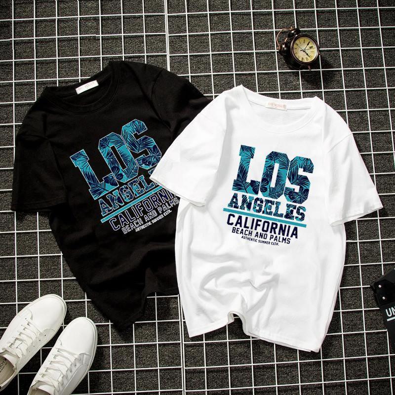 Áo thun unisex form rộng chữ kiểu cá tính vải dày mịn 2019T2154