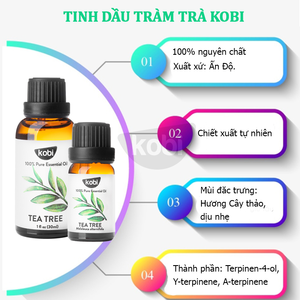 Tinh Dầu Tràm Trà Kobi Nguyên Chất (10ml)