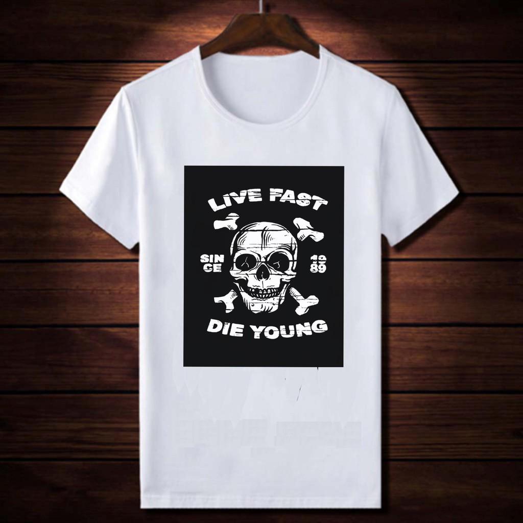 Áo thun nam in hình đầu lâu mt1