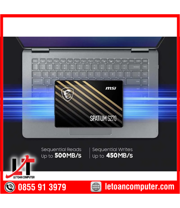 SSD MSI SPATIUM S270 2.5-Inch SATA III 120GB - HÀNG CHÍNH HÃNG