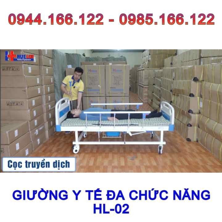 Giường bệnh y tế cao cấp đa chức năng - Chức năng nâng hạ đầu - Nâng hạ chân - Nghiêng trái phải - Bô vệ sinh chậu gội đầu tại giường