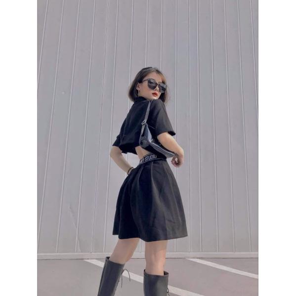 Đầm dạo phố phong cách thêu logo cá tính Maru Dress