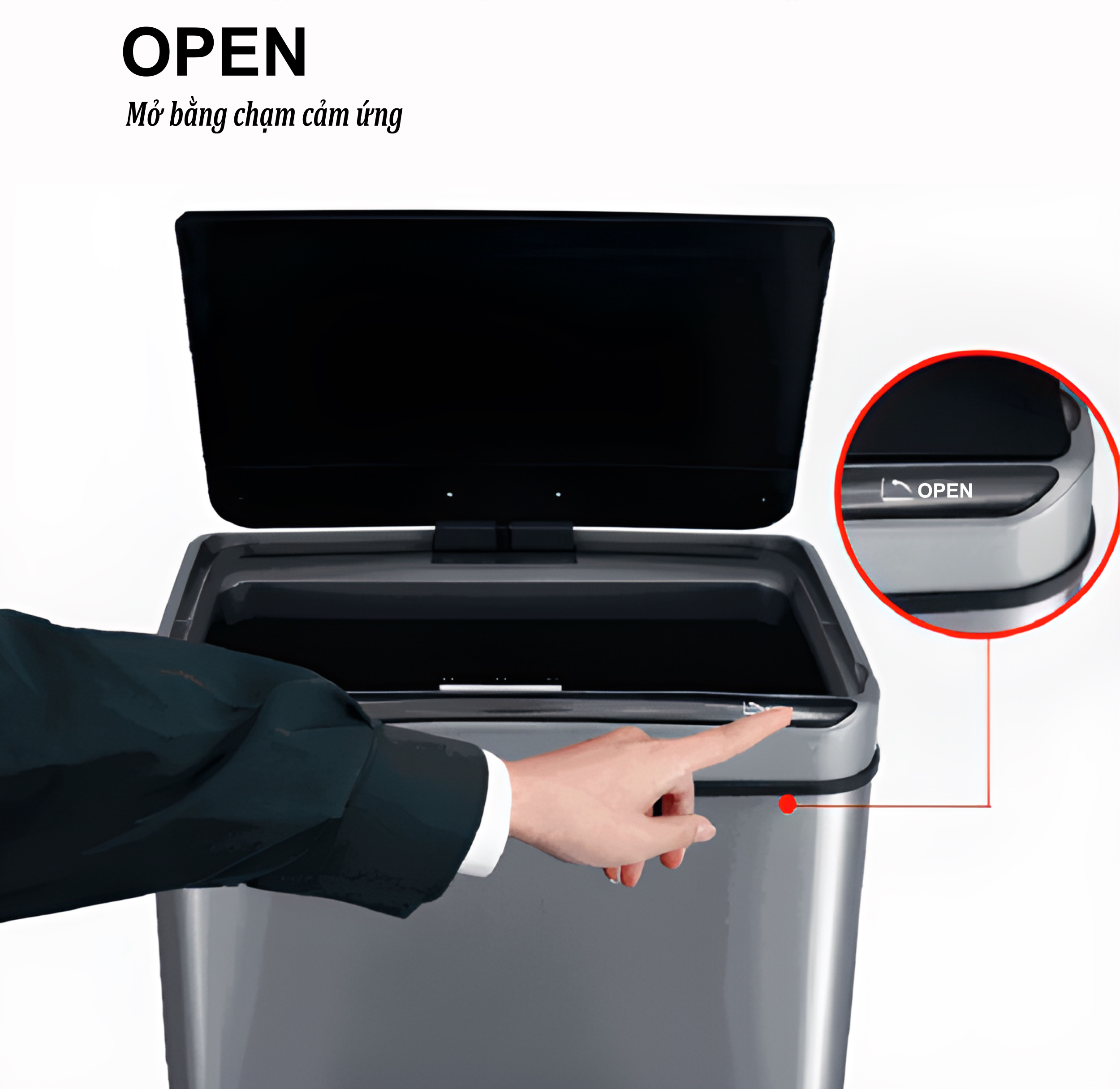 Thùng rác thông minh cao cấp 50 lít