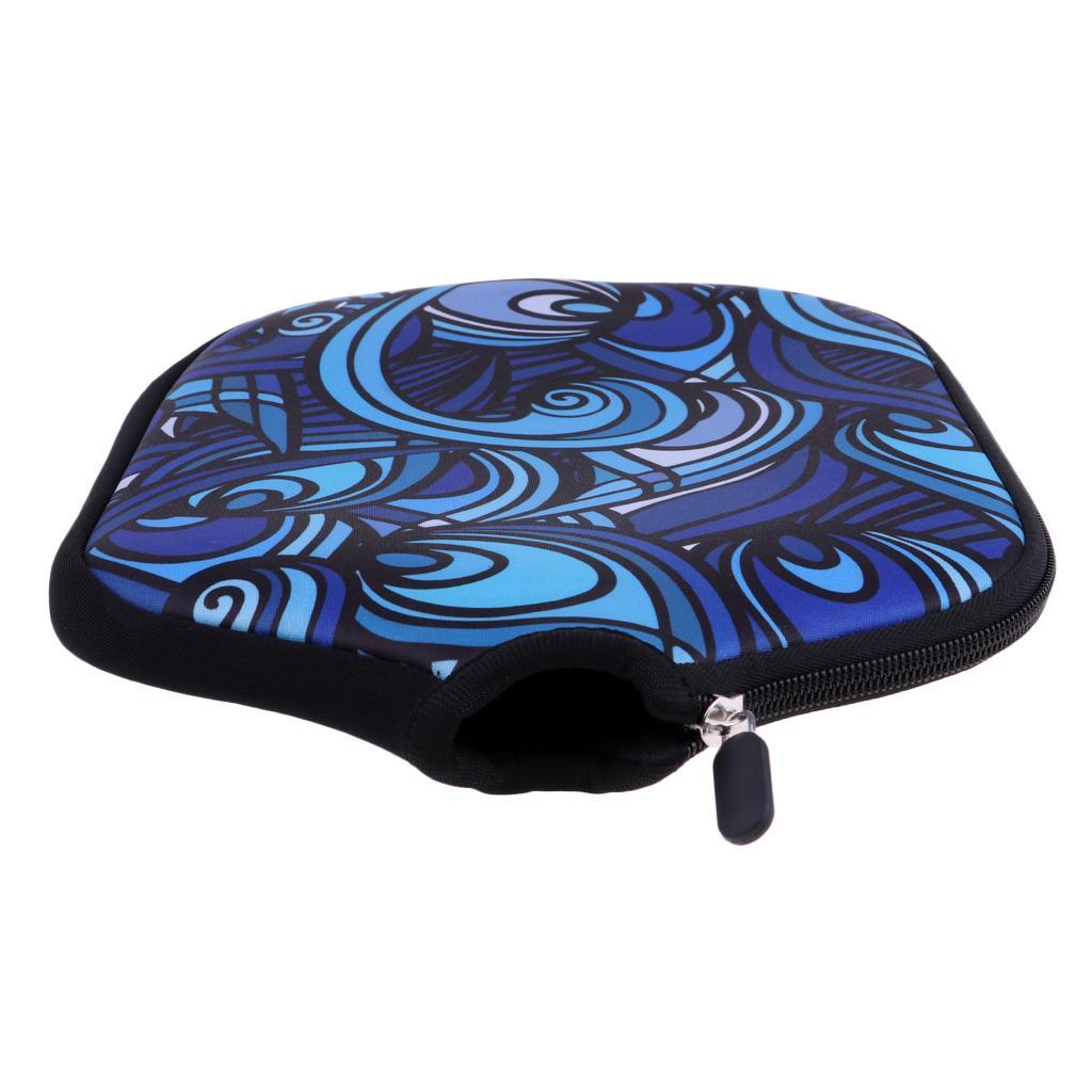 2 Pieces Durable Waterproof Pickleball Paddle Cover Neoprene Case Carrier Bag Zipper Pouch Holder Racket Protector Accessories