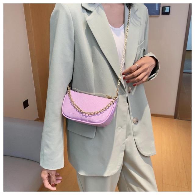 Túi Xách Nữ Đeo Chéo/ Kẹp Nách Vân Da Hot Trend 2020 TX13