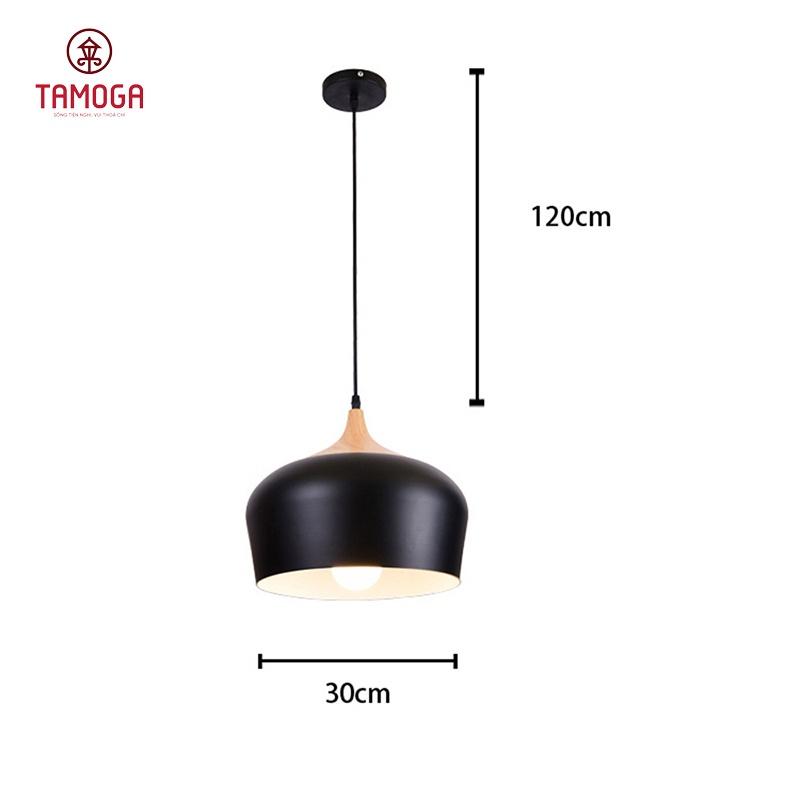 Đèn thả trần trang trí núm Gỗ