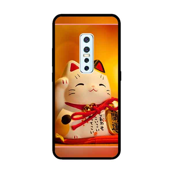 Ốp Lưng in cho Vivo V17 Pro Mẫu Mèo May Mắn 10 - Hàng Chính Hãng