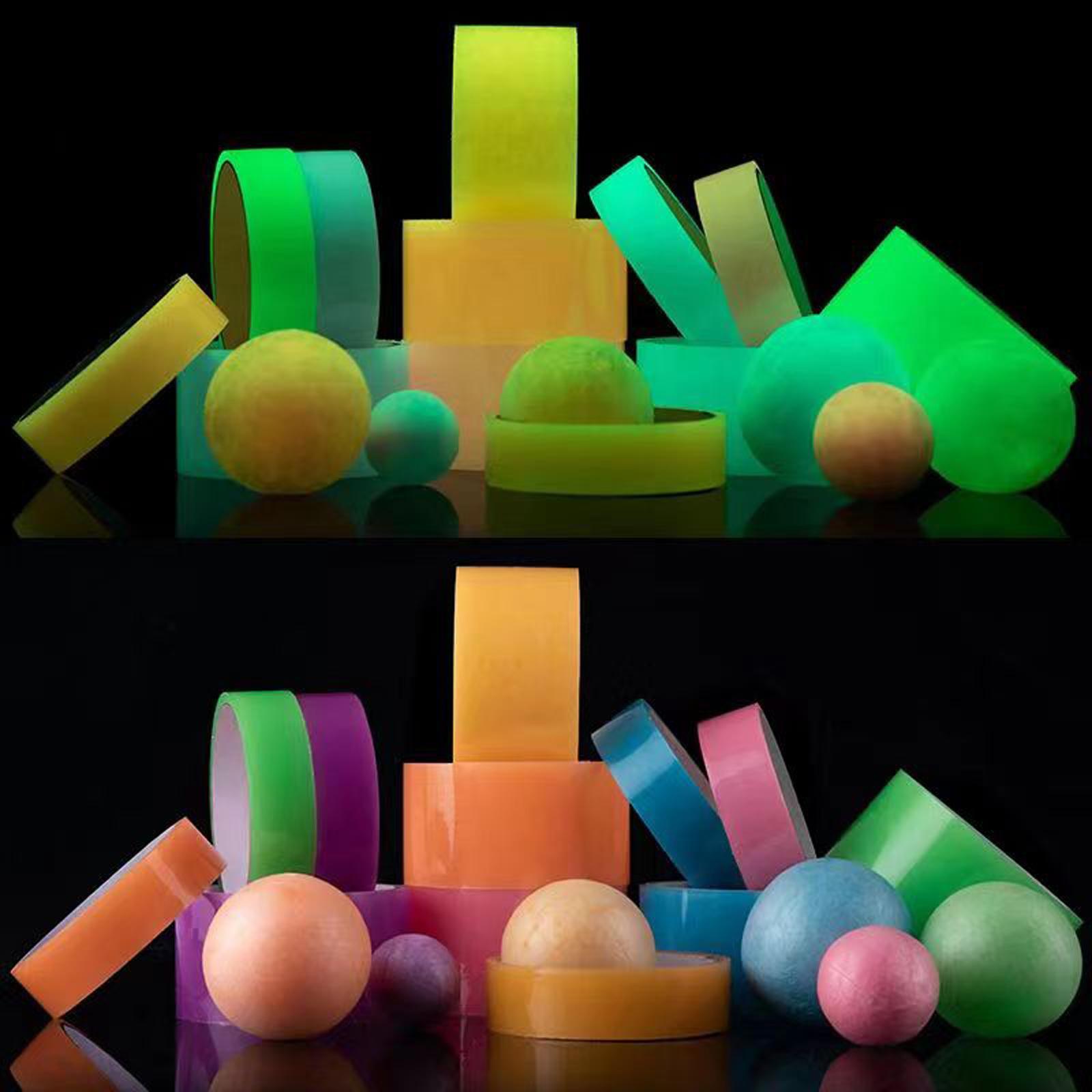 6 Pieces Sticky Ball Tapes Luminous Decorative 2.36" Wide for Adults Kids