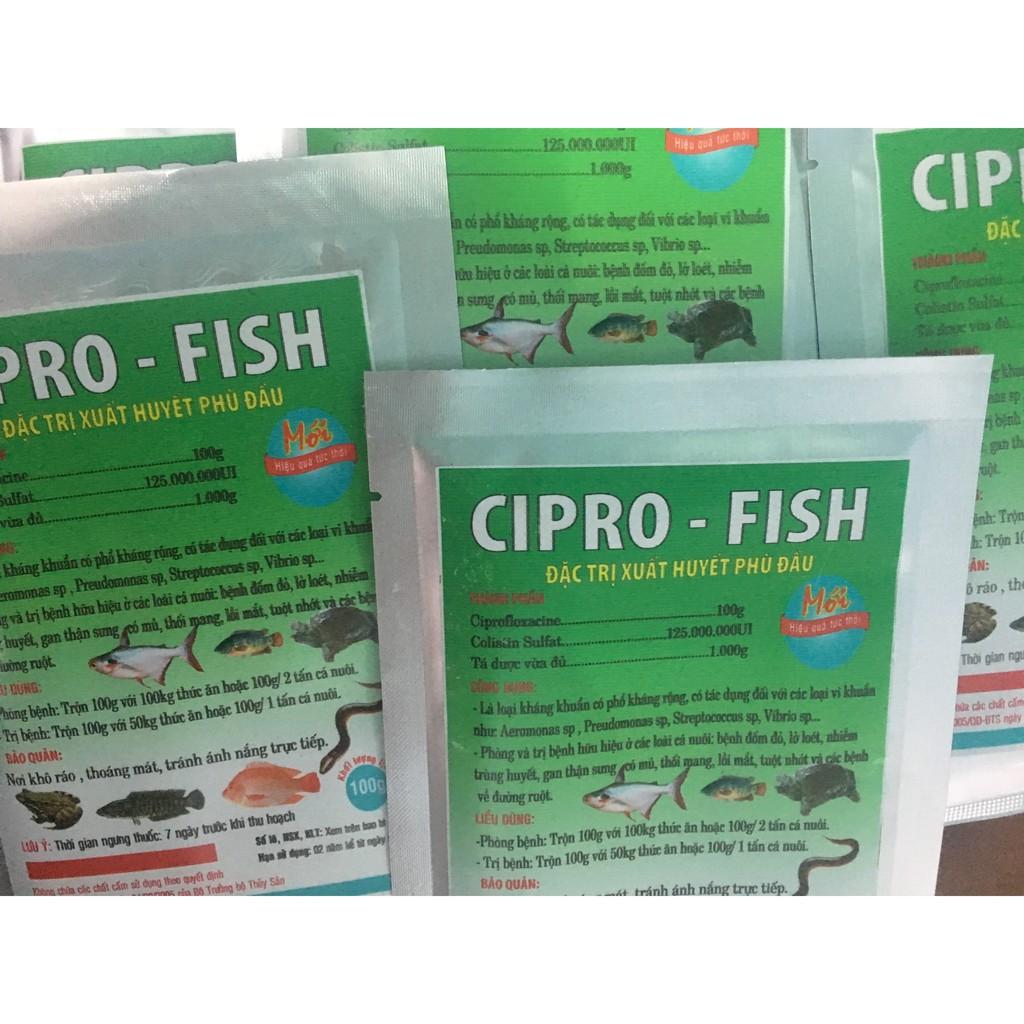 Combo 10 gói Ciprofish dùng cho cá, lươn và các loài thủy sản
