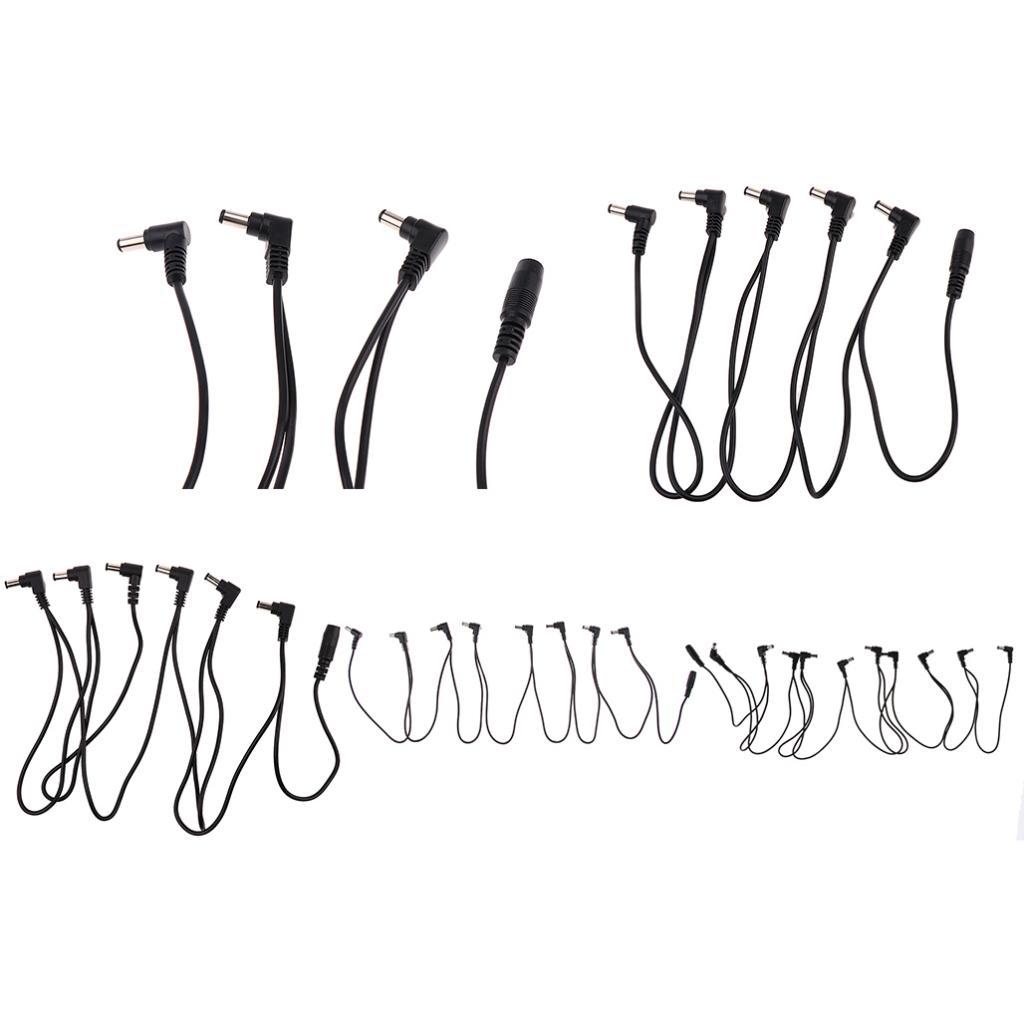 3 Way Electric Guitar Effect Pedals Splitter 9V DC 1A 2A Power Supply Cable