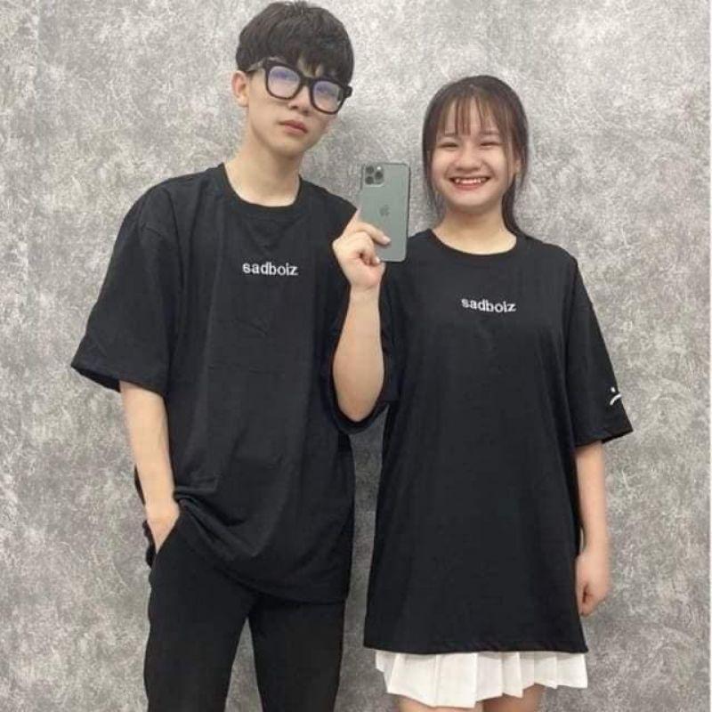Áo Thun Màu Đen Chữ Sadboiz Form Rộng Tay Lỡ, Áo Phông Cực Hót Unisex