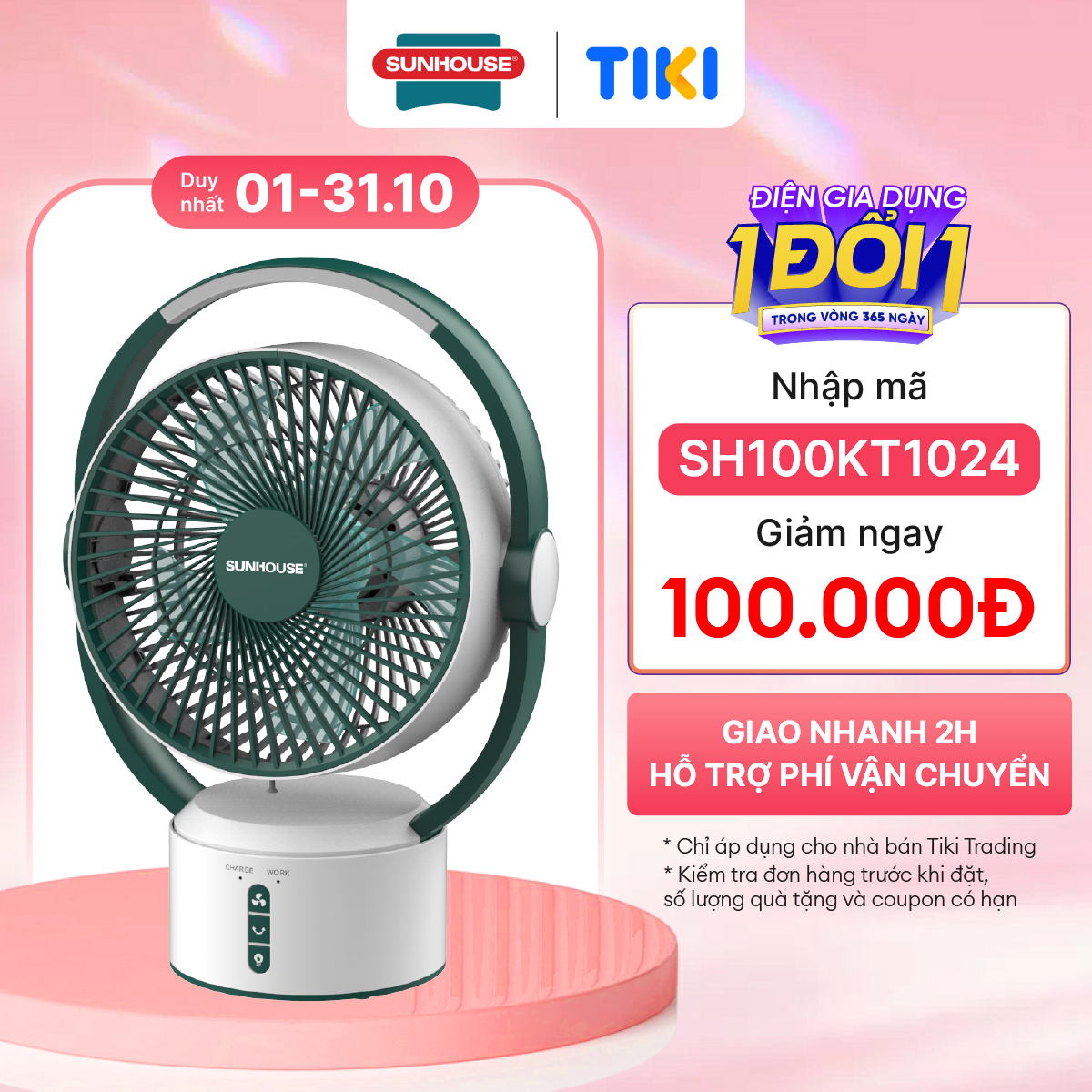 Quat Sac Sunhouse Shd7116 25W - Hang Chinh Hang