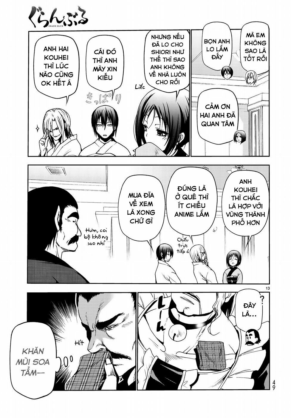 cô gái thích lặn - grand blue chapter 48 13