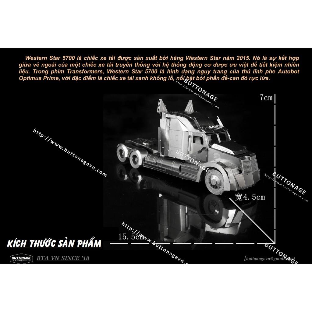 Mô Hình Lắp Ráp 3d Xe  đầu kéo Western Star 5700