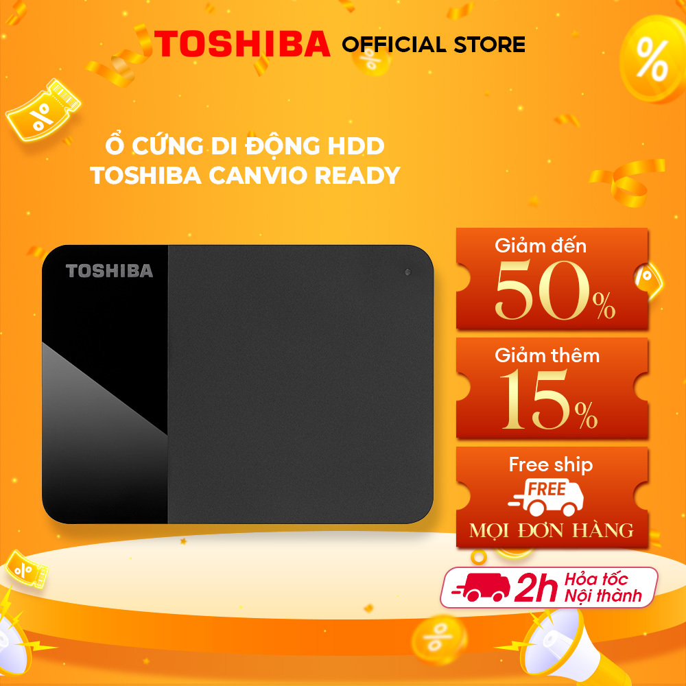 Ổ Cứng Di Động Toshiba Canvio Ready Hàng Chính Hãng - 2TB