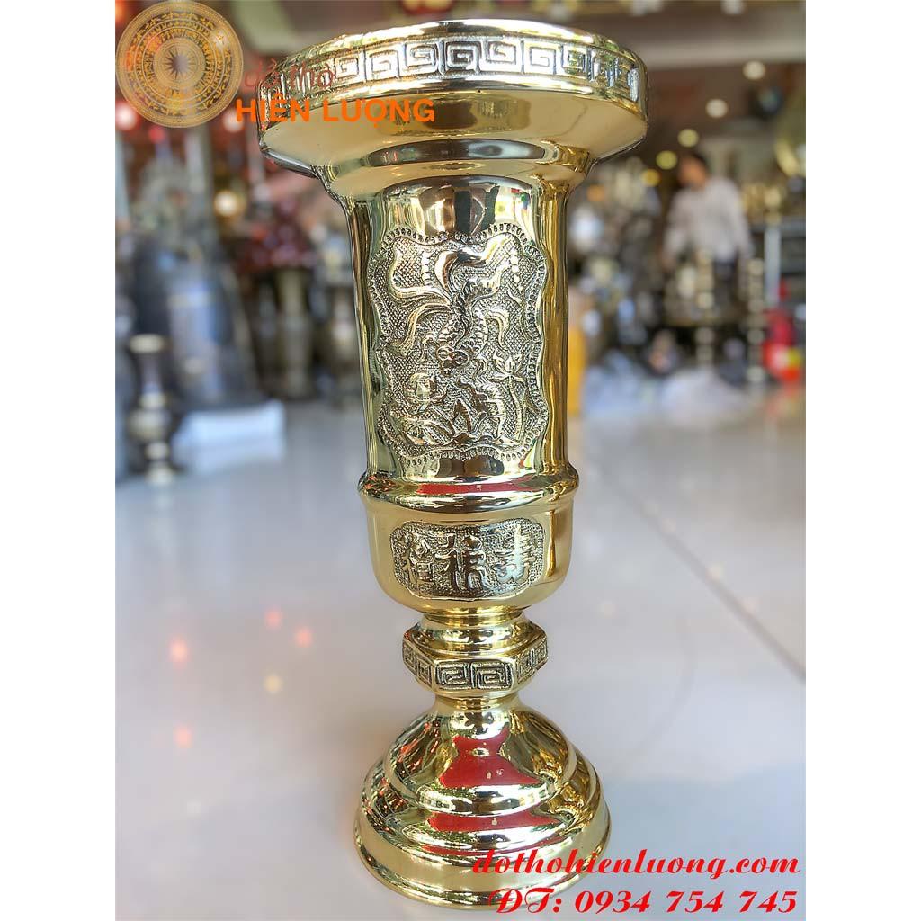 Ống Hương Bằng Đồng Dáng Loe